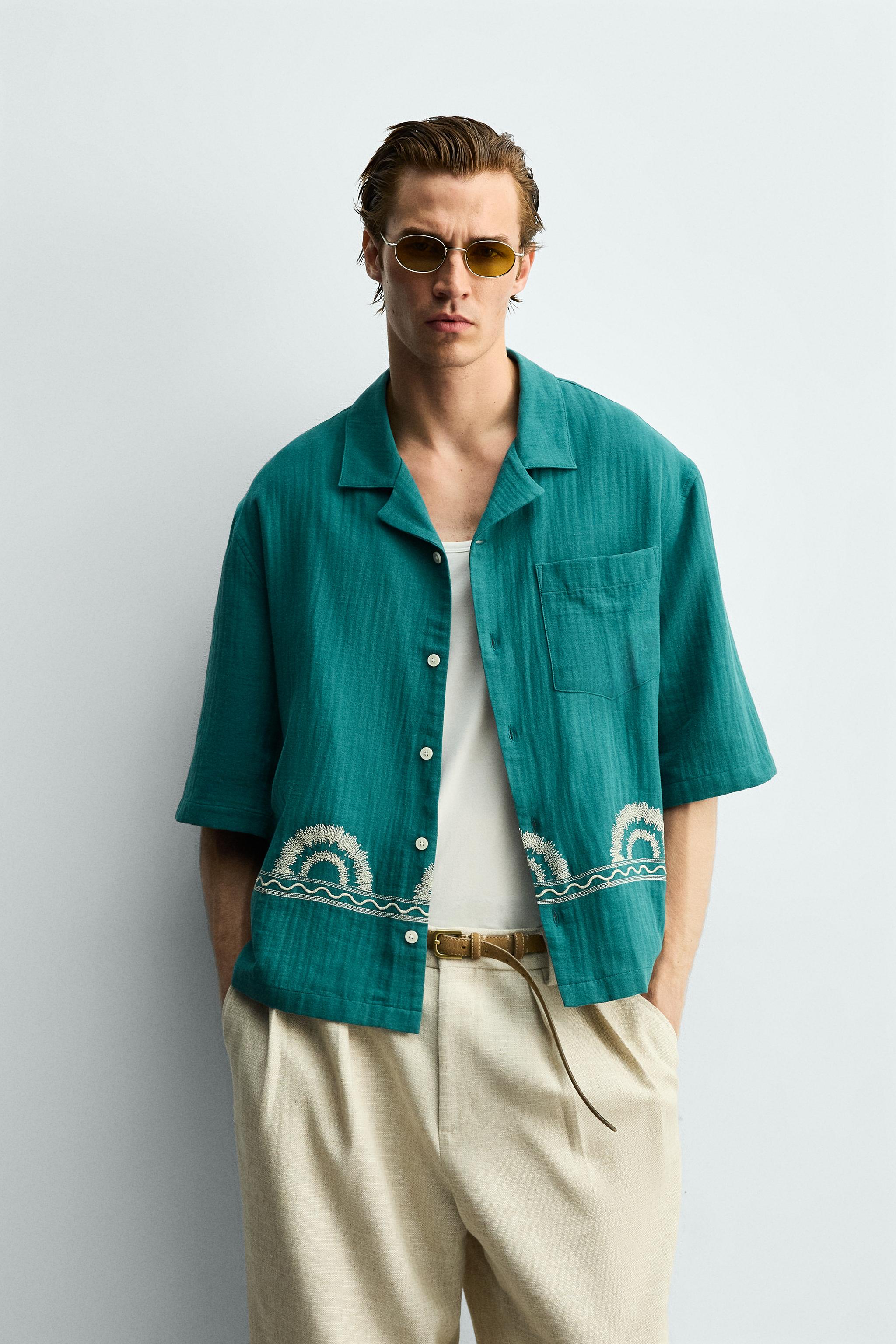 EMBROIDERED BORDER SHIRT